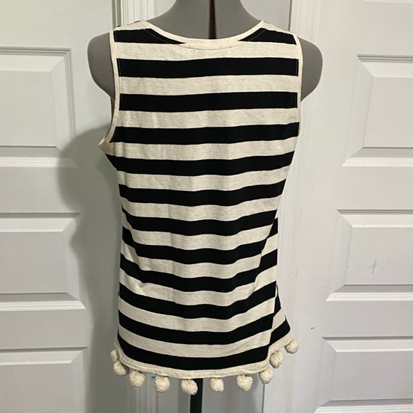 Loft striped pom pom top - Picture 3 of 4
